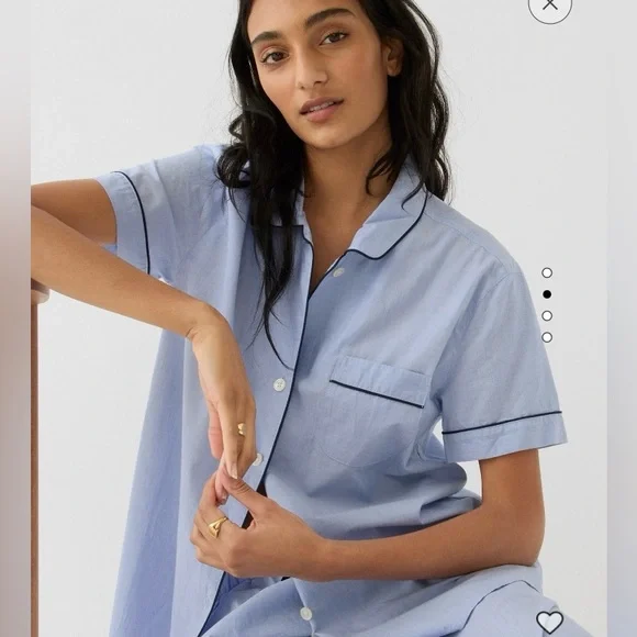 NWT J.Crew End On End Pajama Top Size L - Picture 2 of 6